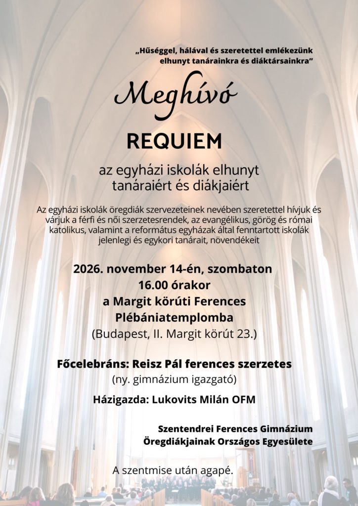 Requiem meghívó 2026